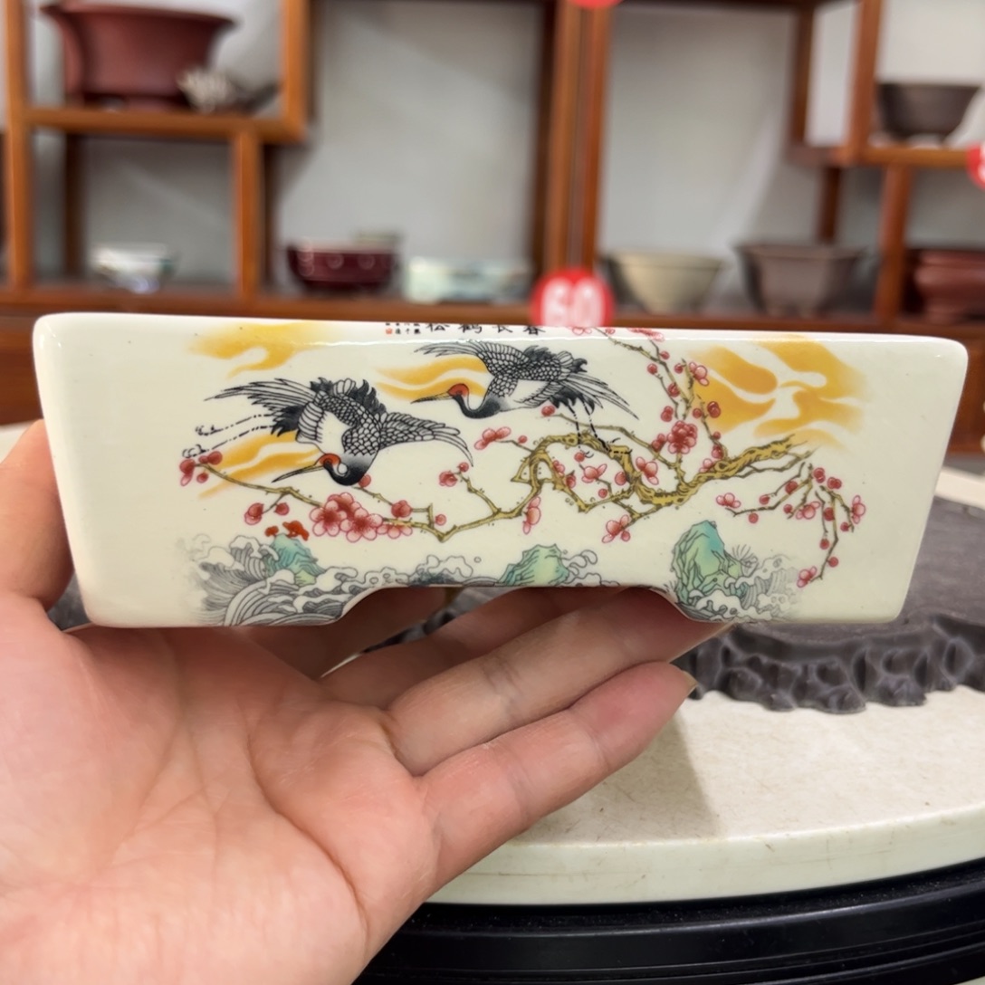 紫砂花盆瑕疵4.5-15-11。。。