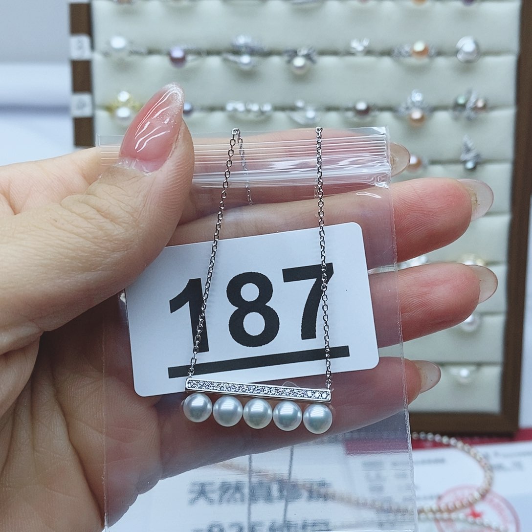 淡水珍珠戒指银S925镶嵌不*要187拍2发1