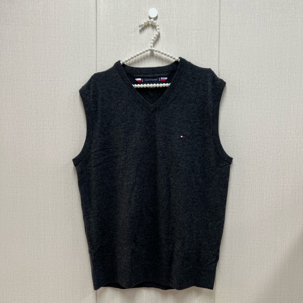 tommy hilfiger/汤米 to064 深灰耐脏背心 时尚休闲