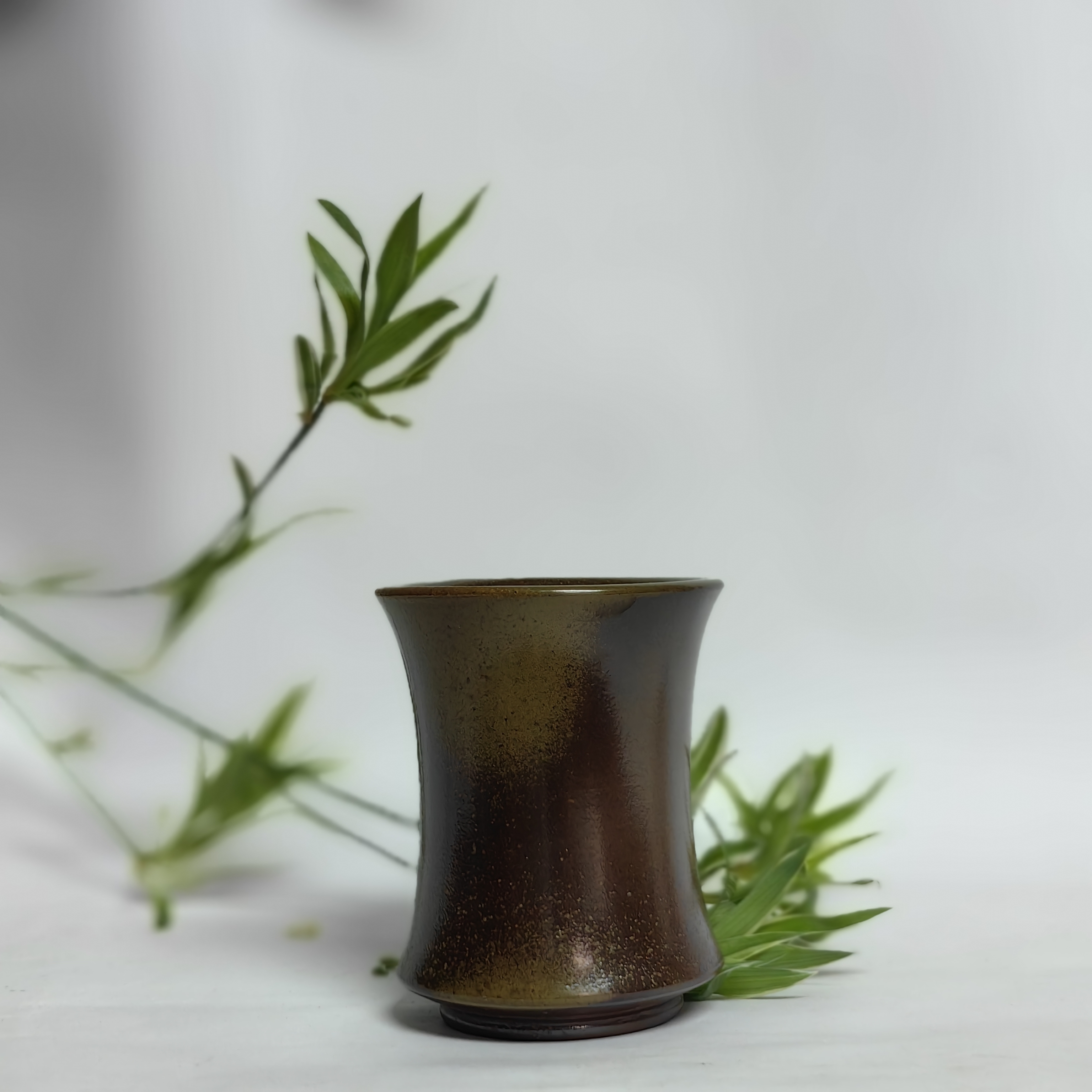 闻香杯柴烧坭兴陶杯80毫升陶瓷茶杯品茗杯柴烧杯
