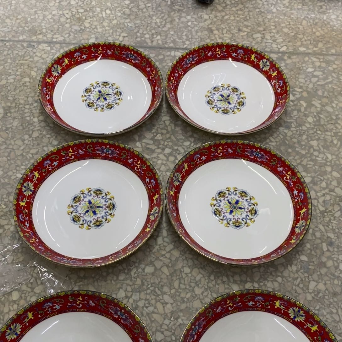 珐琅6个8英寸深，，，，，，，