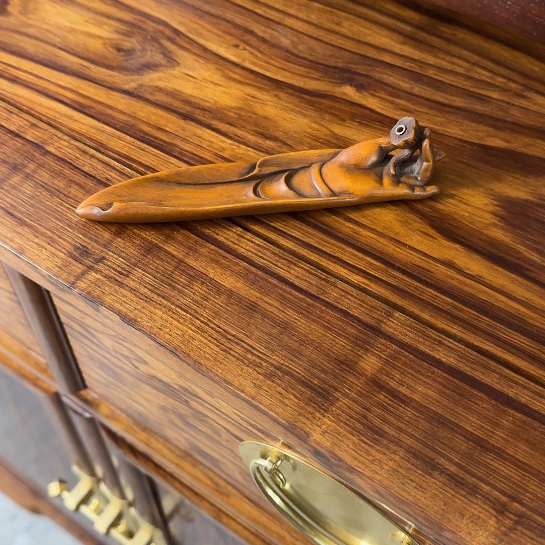 艺****木复古装饰摆件香插长16厘米