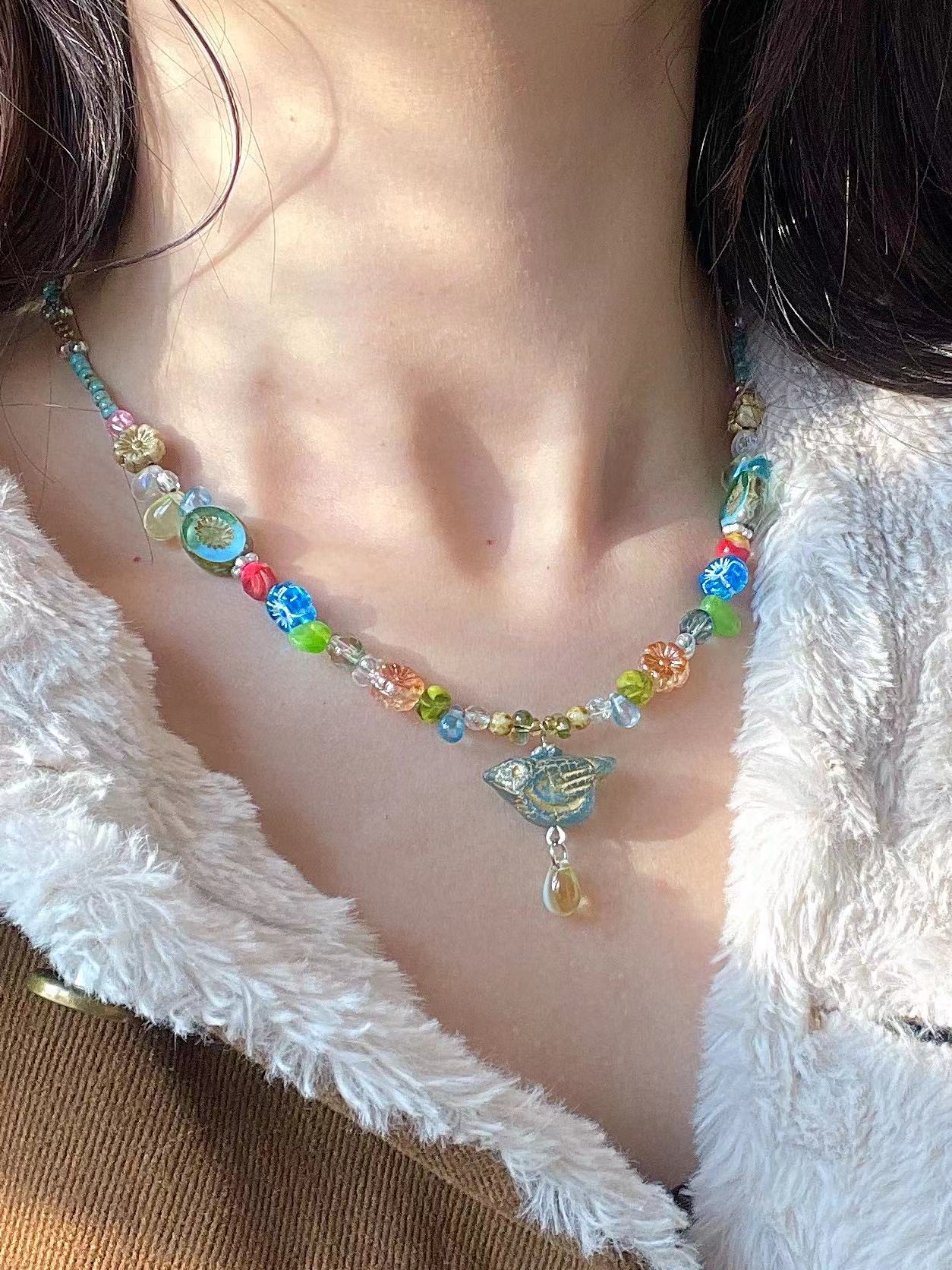 【项链】手工DIY项链合集、捷克琉璃原创款式