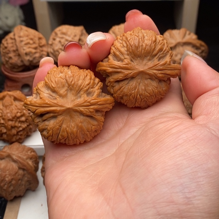可***乐文玩核桃把件磨盘