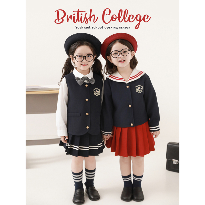 幼悠春壹波【英伦学院】儿童英伦风宝宝海军洋气百搭春季衬衫 C2997