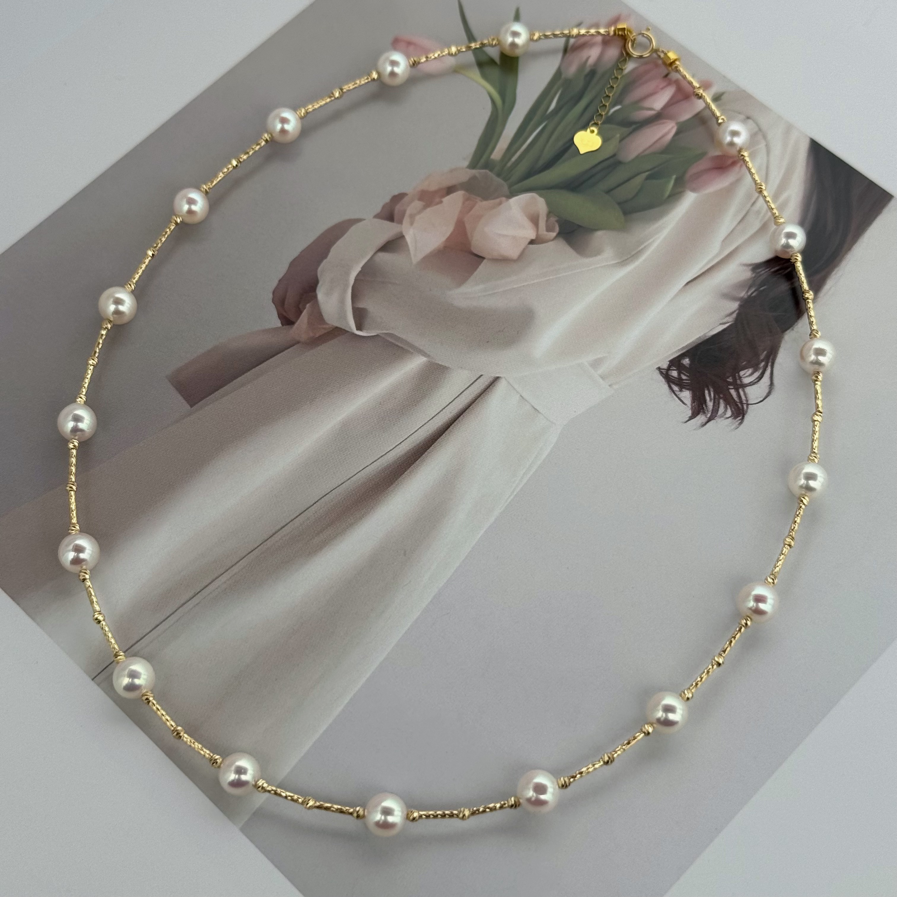 【小彤专属】【流光梦境】海水akoya金管满天星珍珠项链RY8145