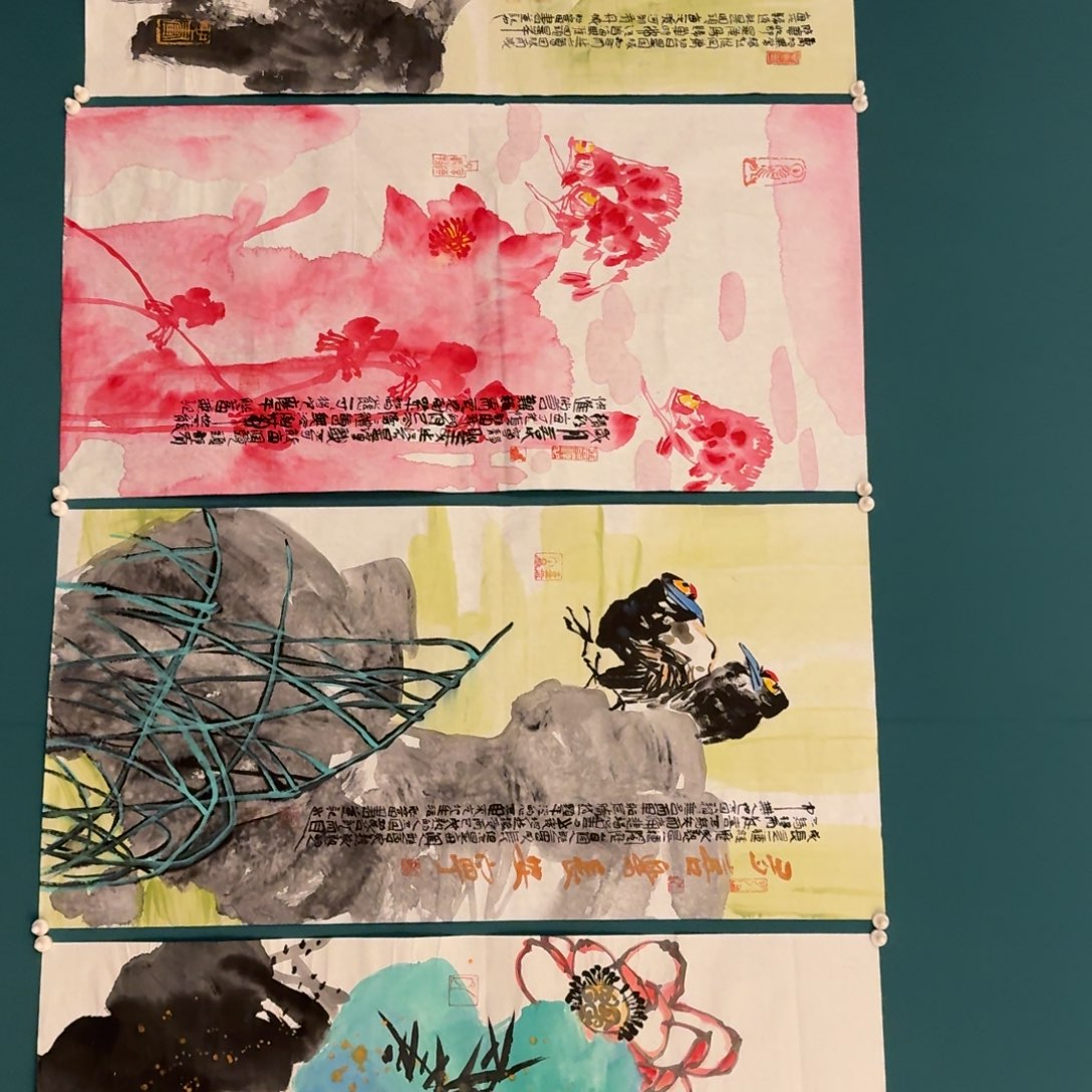 国画邹老师画作画作