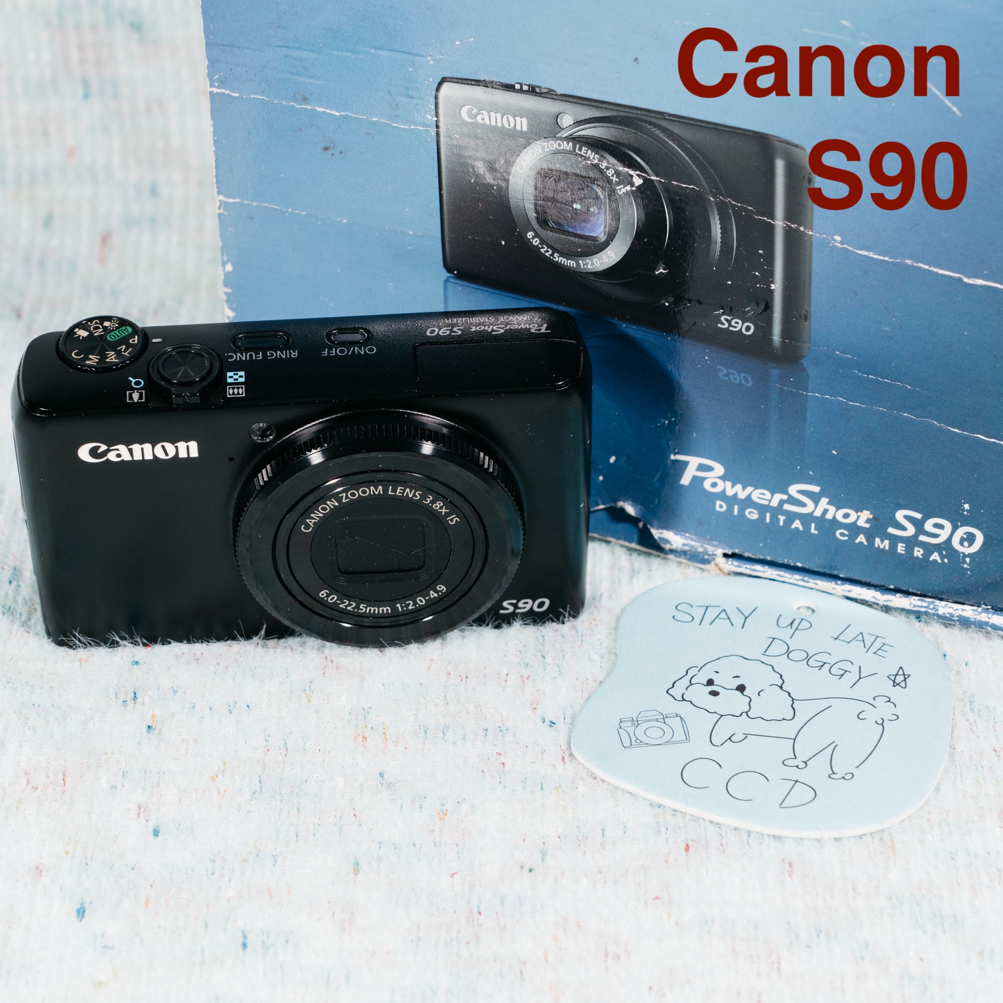 95新 Canon/佳能 S90/1000W像素3.8X光变超清晰高级冷白皮人像CCD