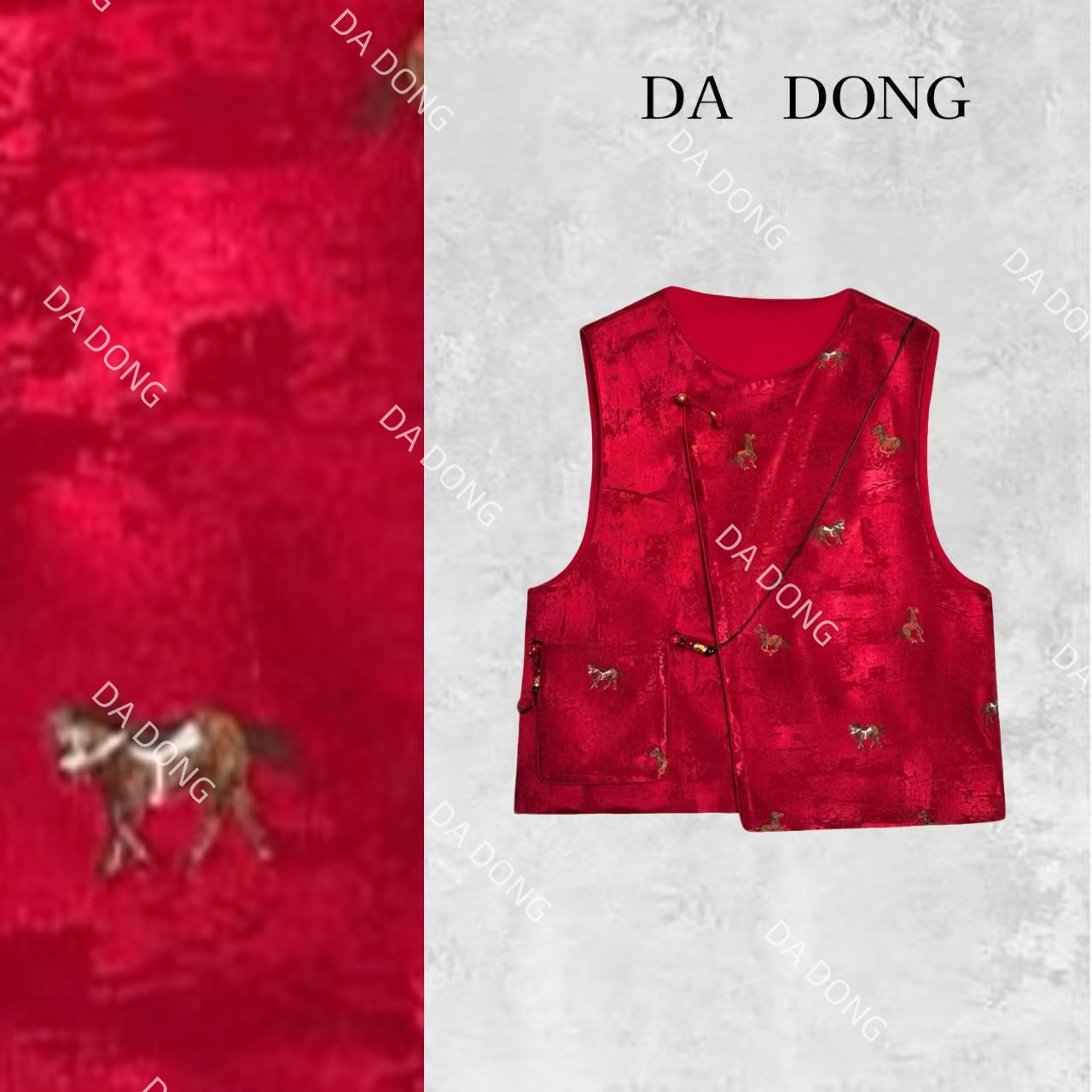 平安喜乐--新中式国风时尚休闲百搭轻奢高定秋冬宽松马甲