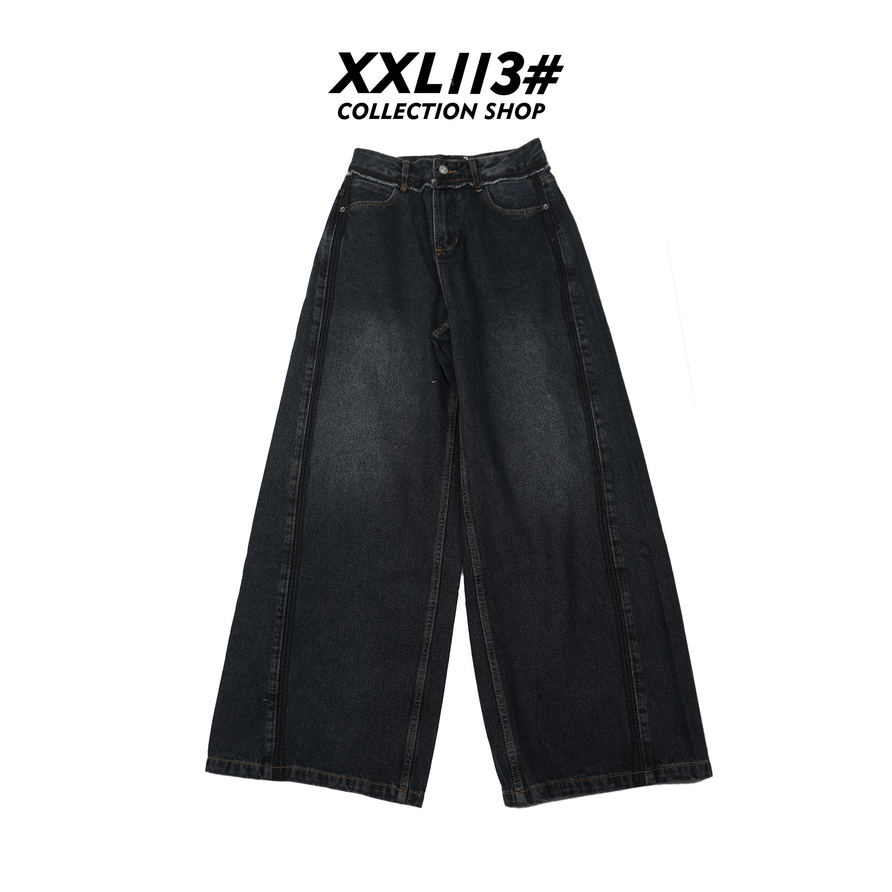 113* CENTRALIZED SHOP女休闲风磨毛牛仔裤裤子X5F09H6694