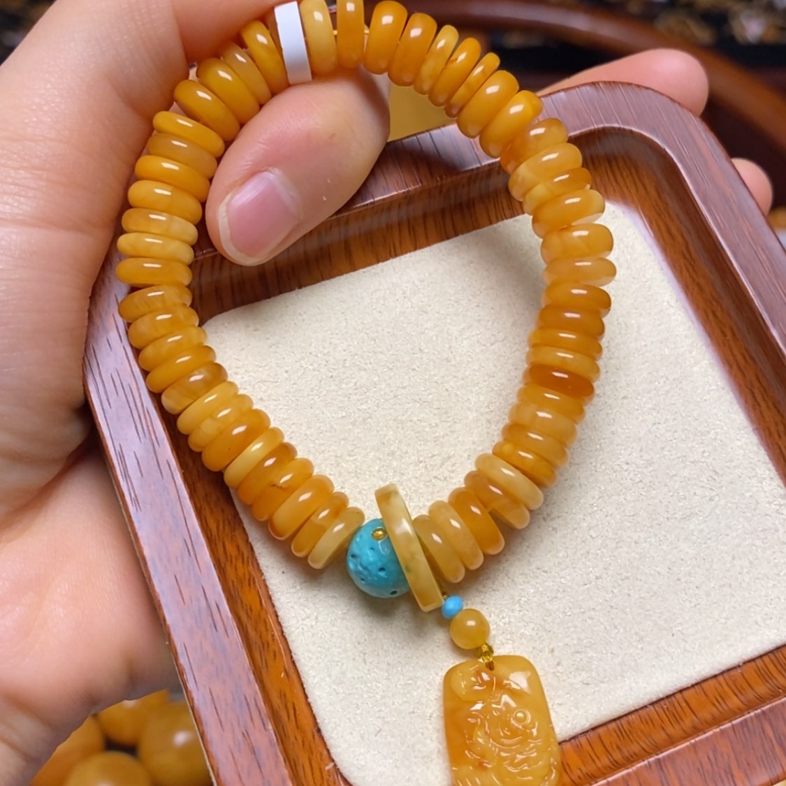 【闪购商品】蜜蜡手链未镶嵌手串