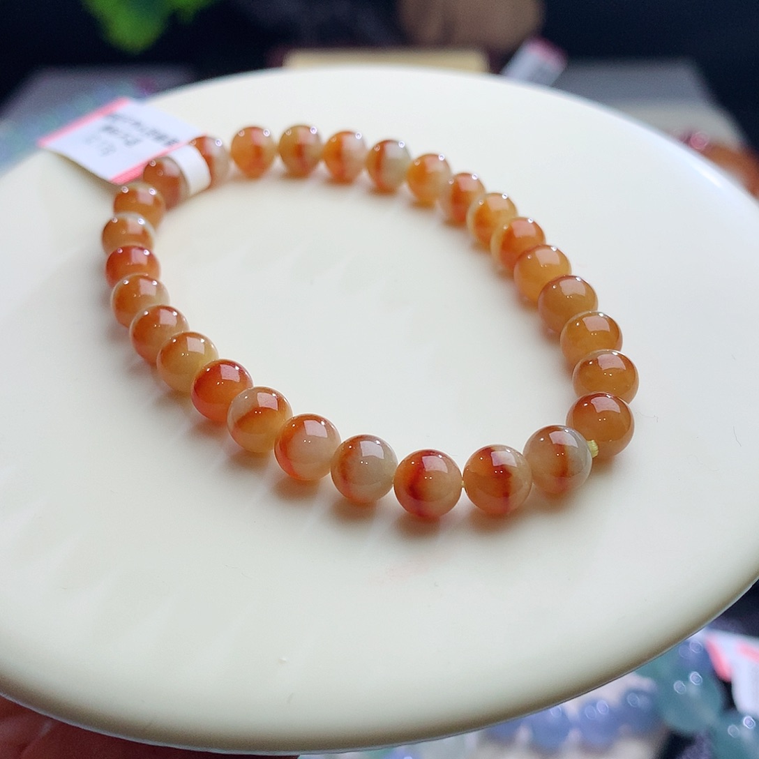 未镶嵌手串翡翠卡6+mm