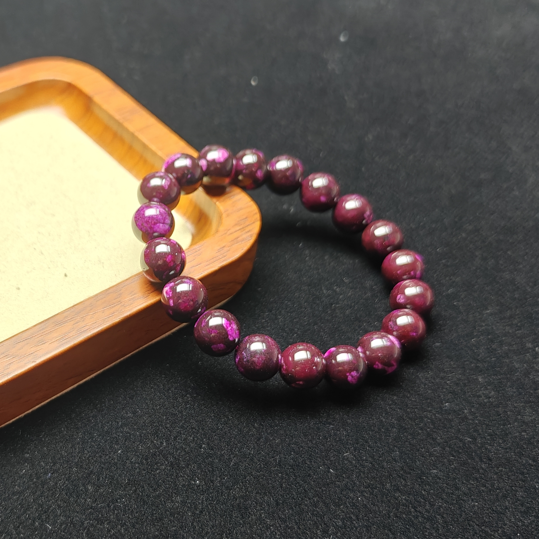 [停业清货]南非紫俱来樱花粉10m手串-332-多样性发一