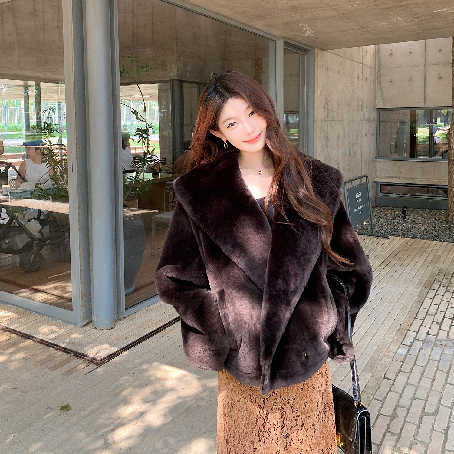 “嗲乖小千金"澳洲进口美利奴 静奢极简翻领贵气-毛呢外套