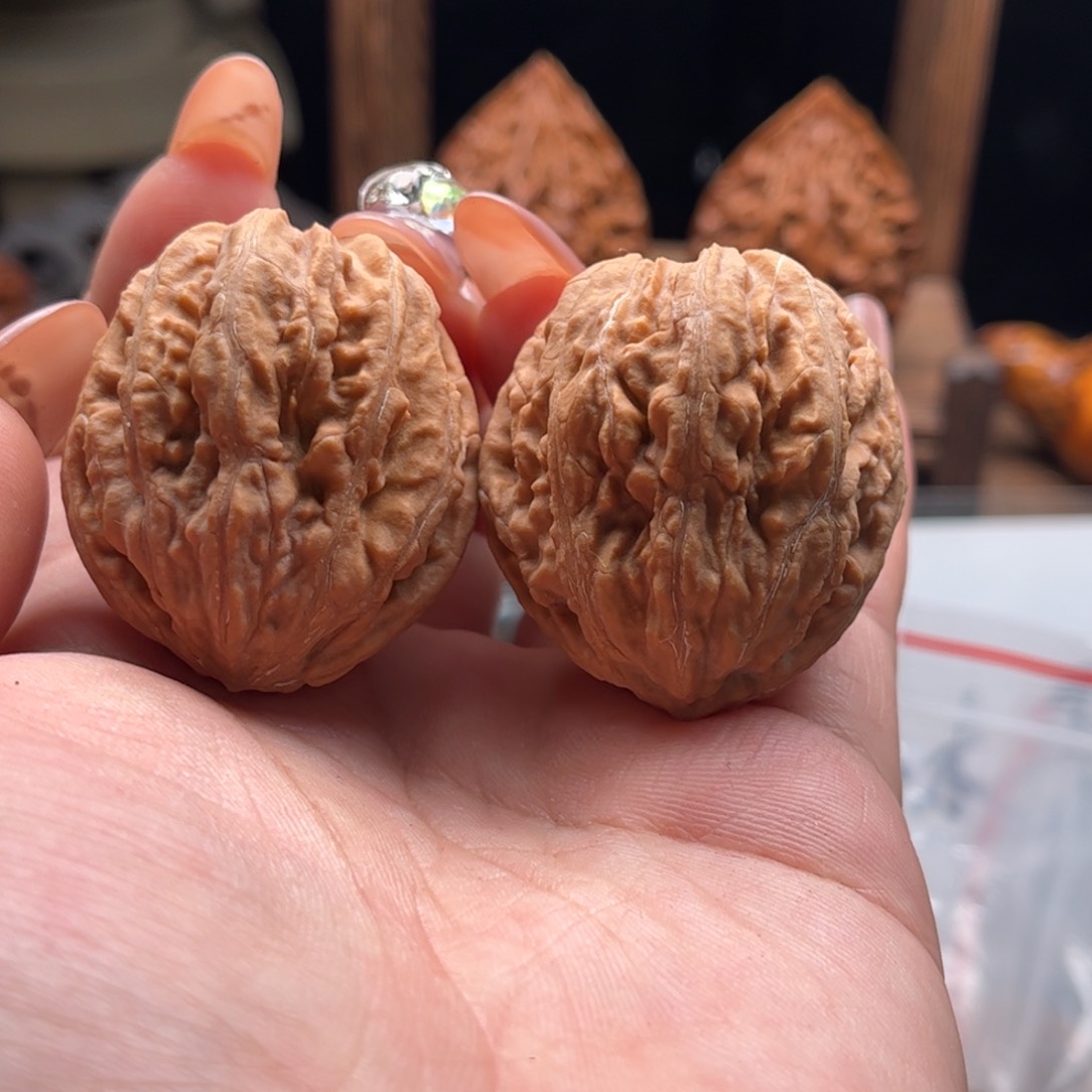 文玩核桃把件关东木子家楸大胖32