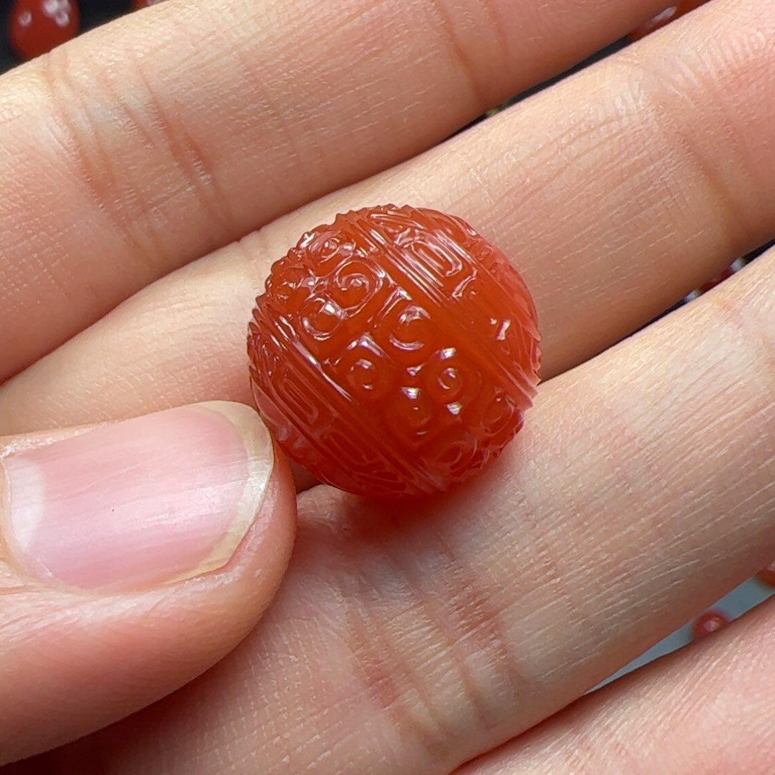 南红玛瑙珠子未镶嵌