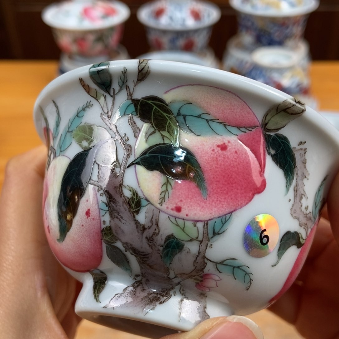 手绘现代茶具非古董