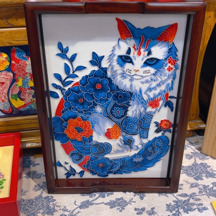 盖子款瓷板画艺术作品