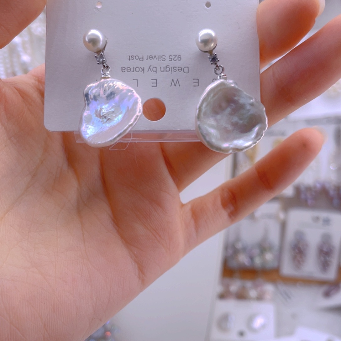 未镶嵌耳饰淡水珍珠