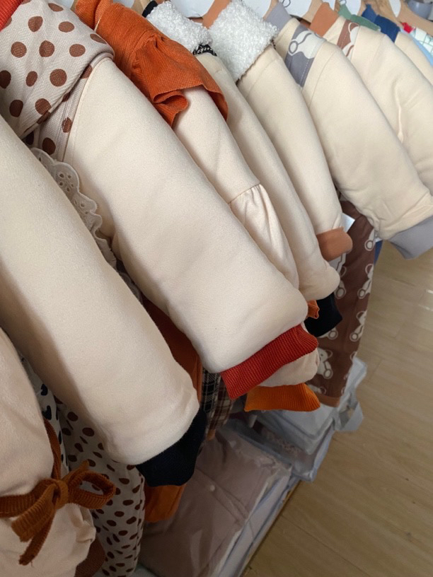 冬款宝宝背带两件套装加厚保暖