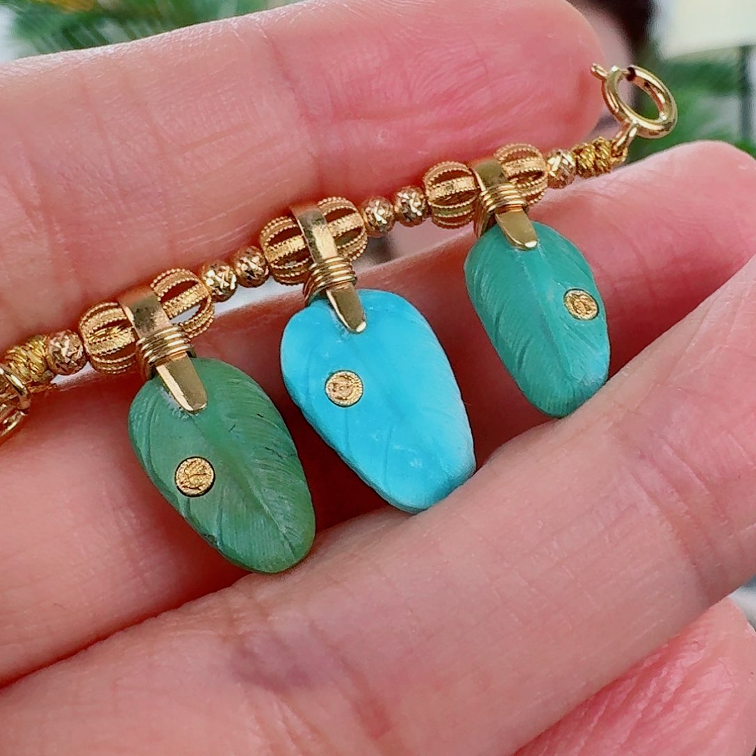 未镶嵌绿松石珠宝奇石