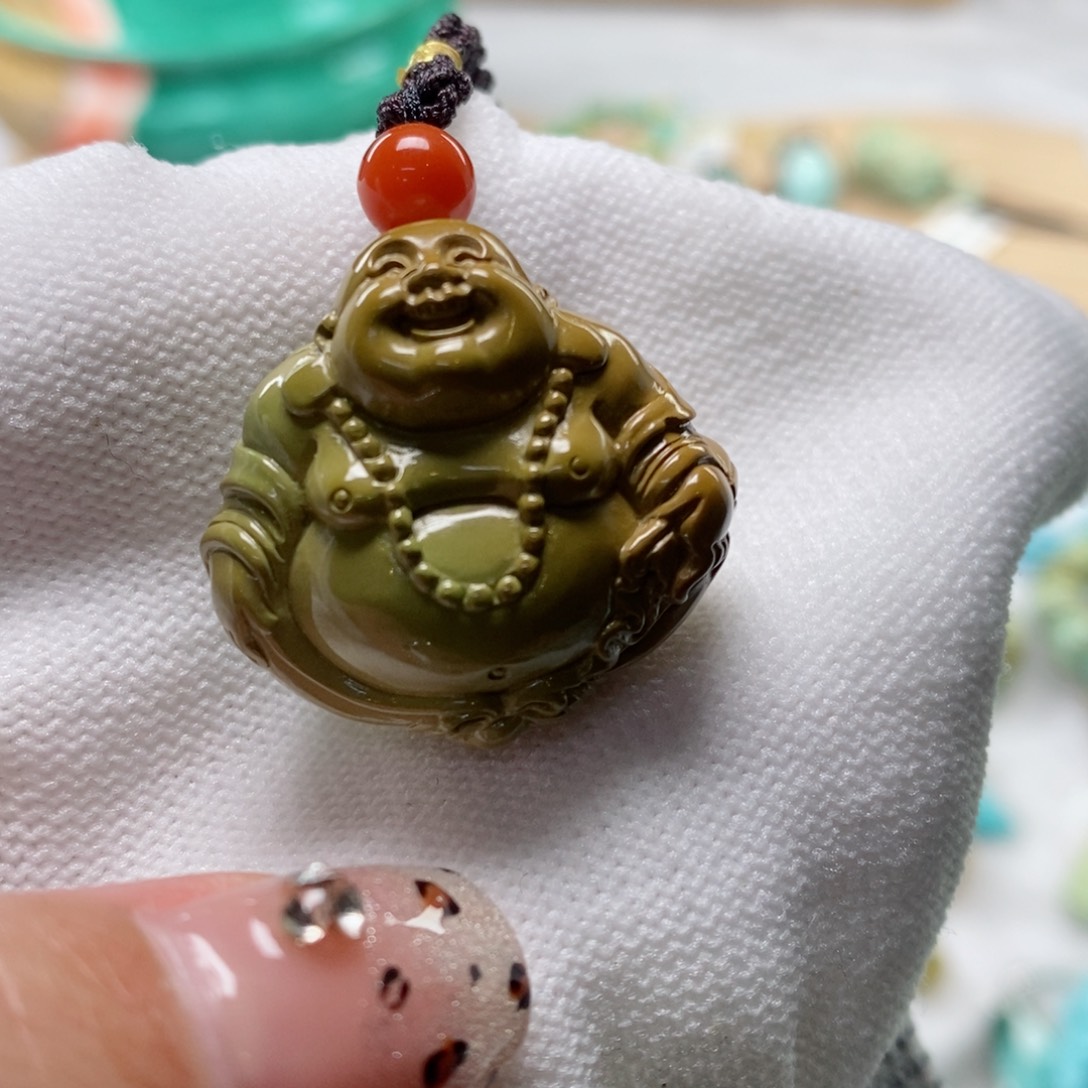 绿松石颈饰未镶嵌福**满