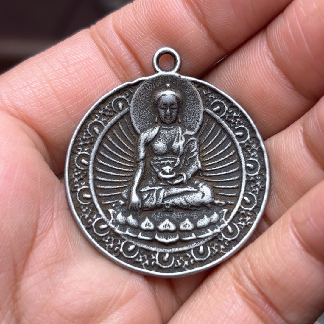 铜星月菩提吊坠项链