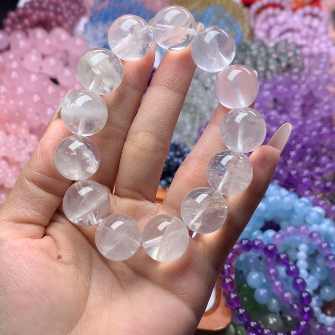 水晶手链未镶嵌白幽灵卡17.5+