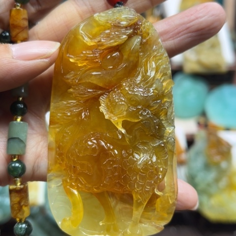 岫玉挂件未镶嵌挂件