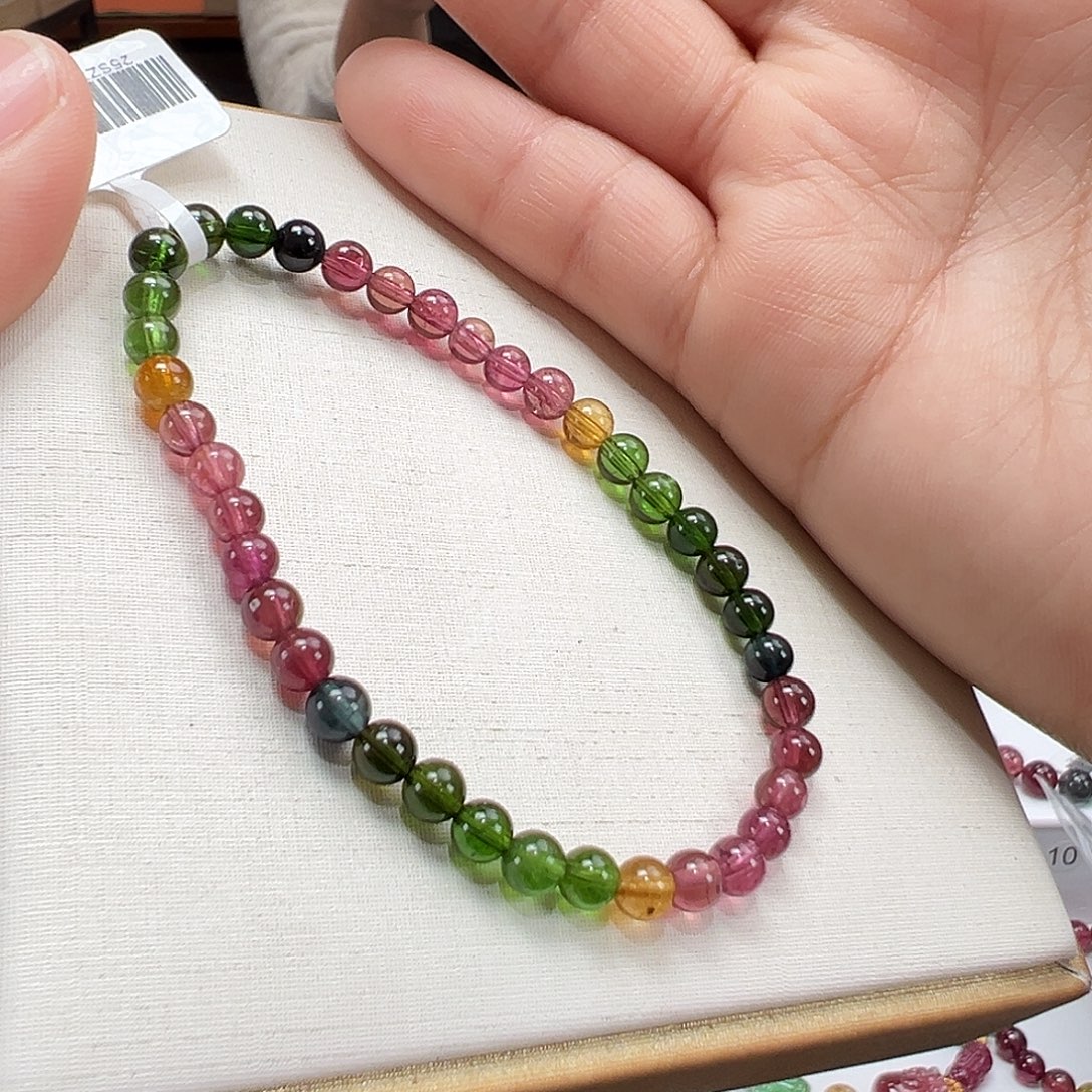 手串碧玺未镶嵌4.8mmmmmm