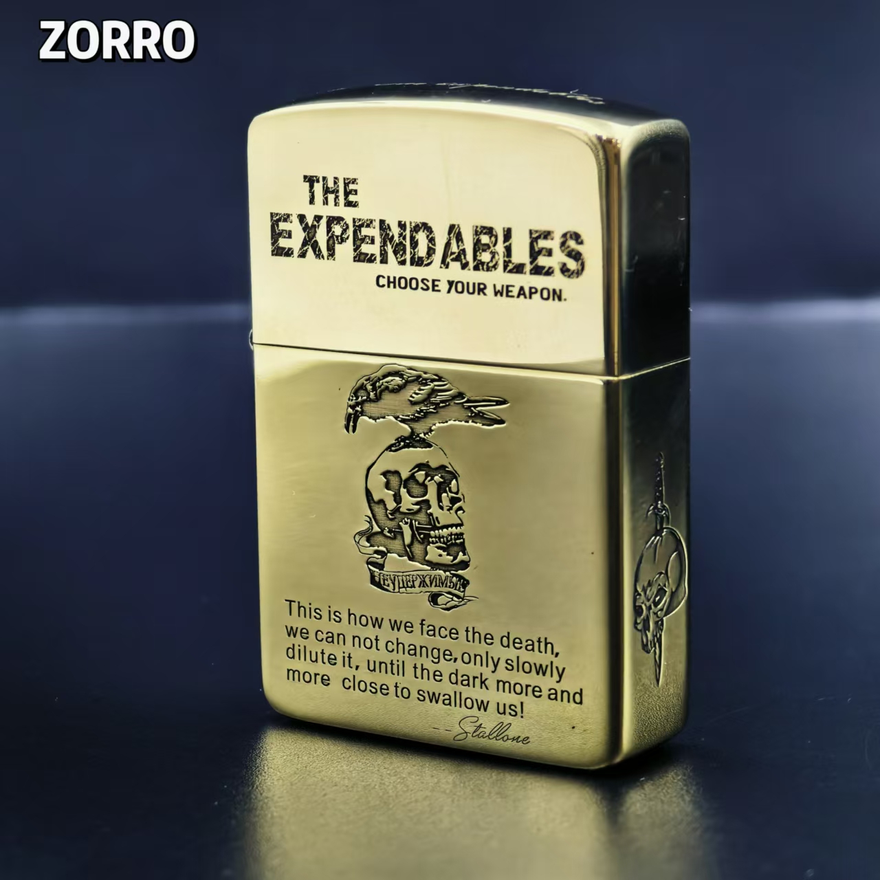 ZORRO佐罗910原铜精雕敢死队煤油打火机