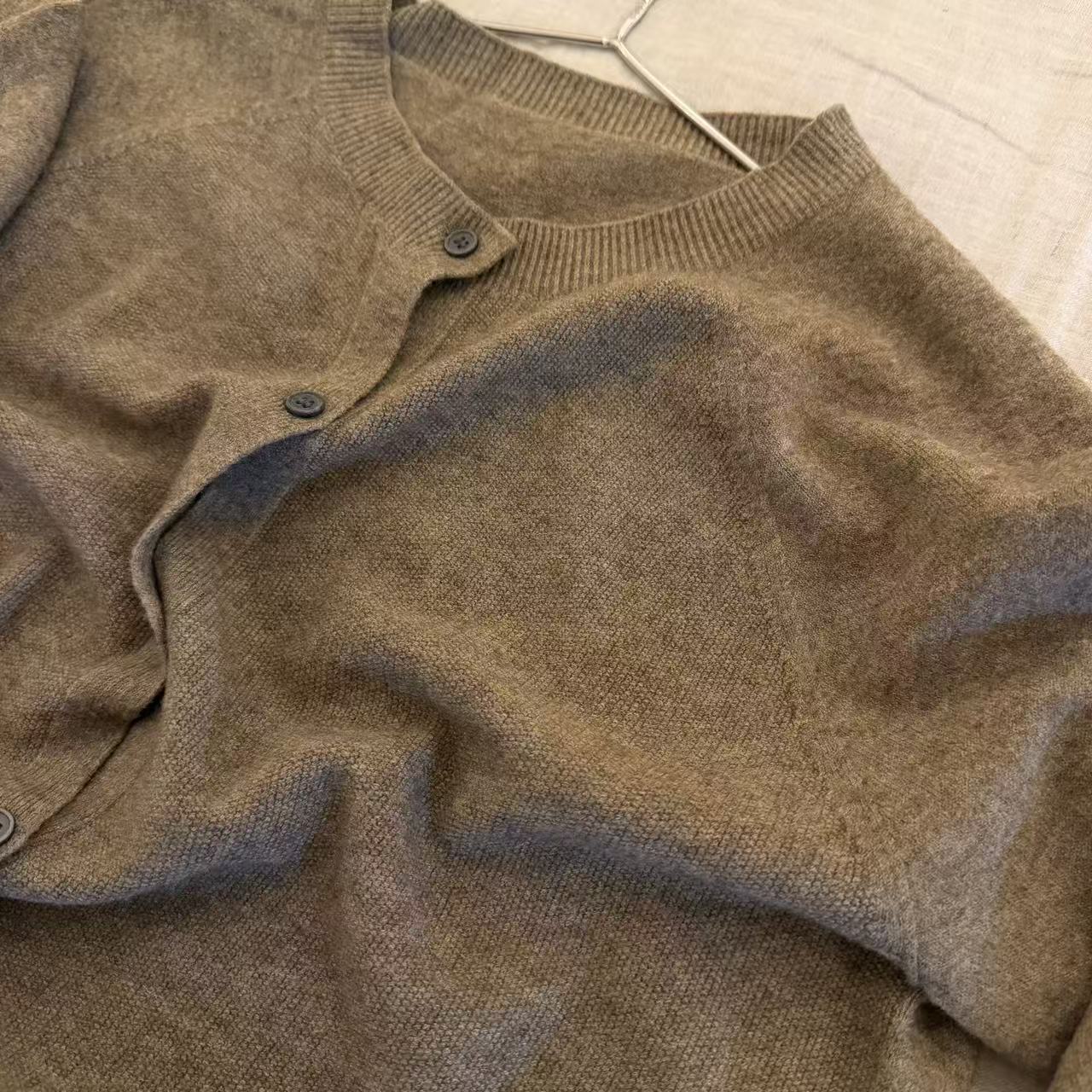 精梳纱罗布麻外贸版打底衫开衫