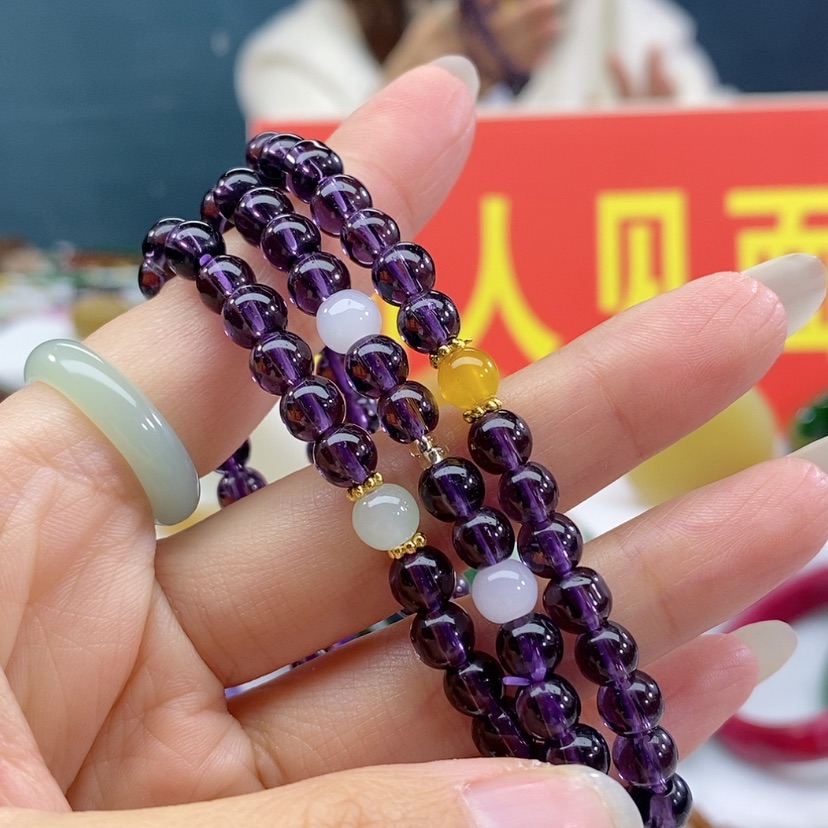 【闪购商品】石英质玉手链未镶嵌