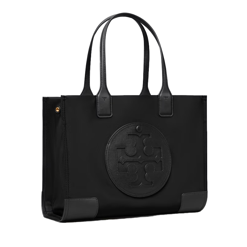Tory Burch/汤丽柏琦 Ella Tote 黑色小号手提单肩包88578001