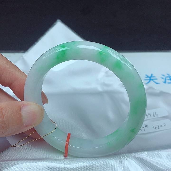 未镶嵌手镯翡翠57圈4966