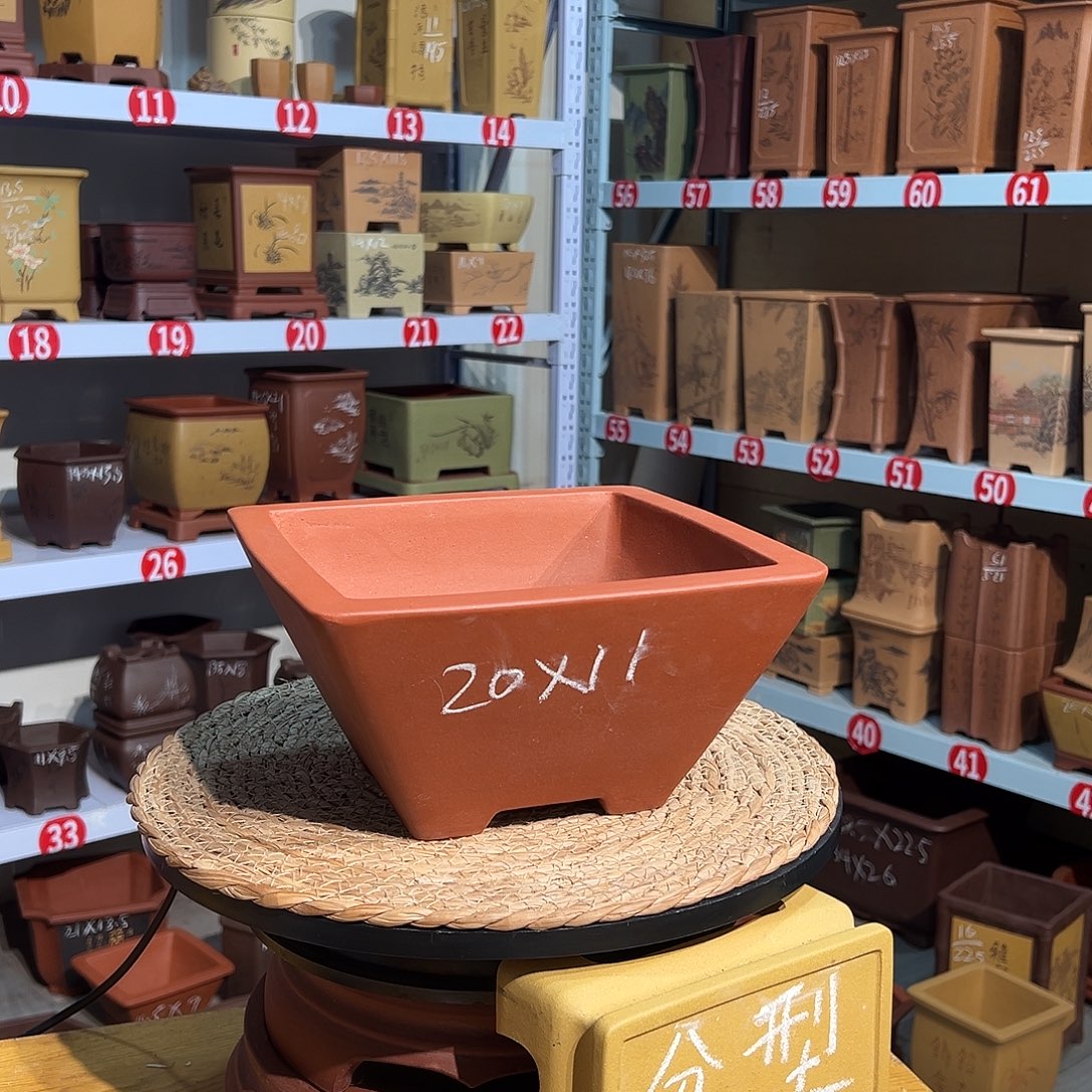 天心紫砂手工花盆
