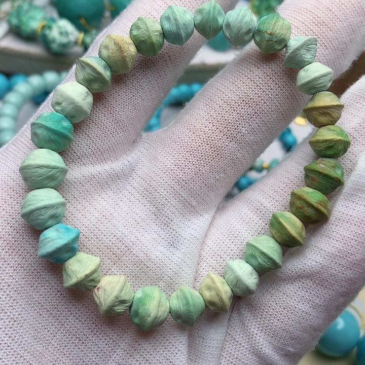 绿松石未镶嵌珠宝奇石8.5mm