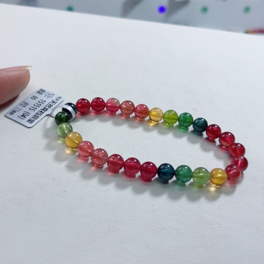 未镶嵌手链碧玺多样性发一条