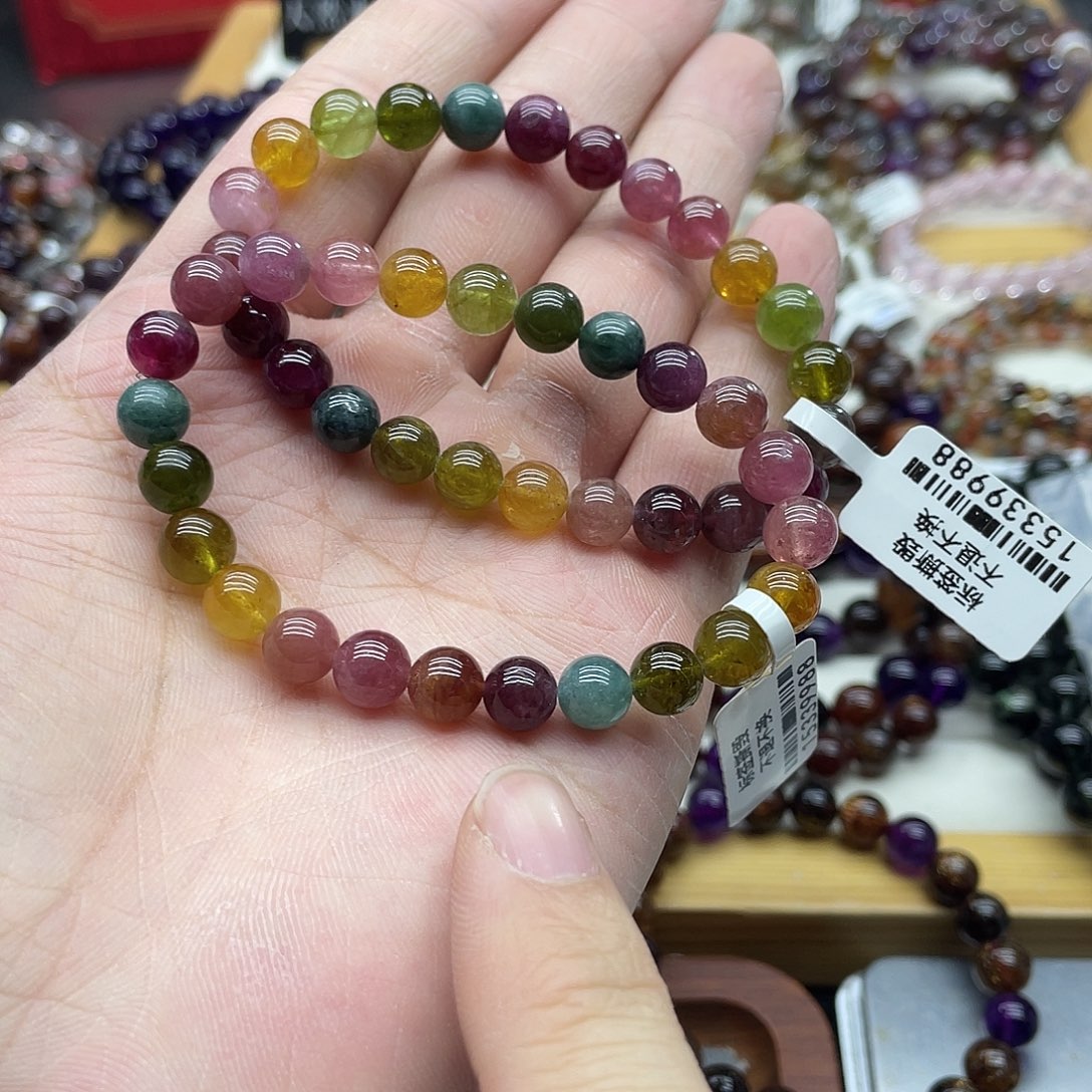 未镶嵌水晶手链多样性发货发一条