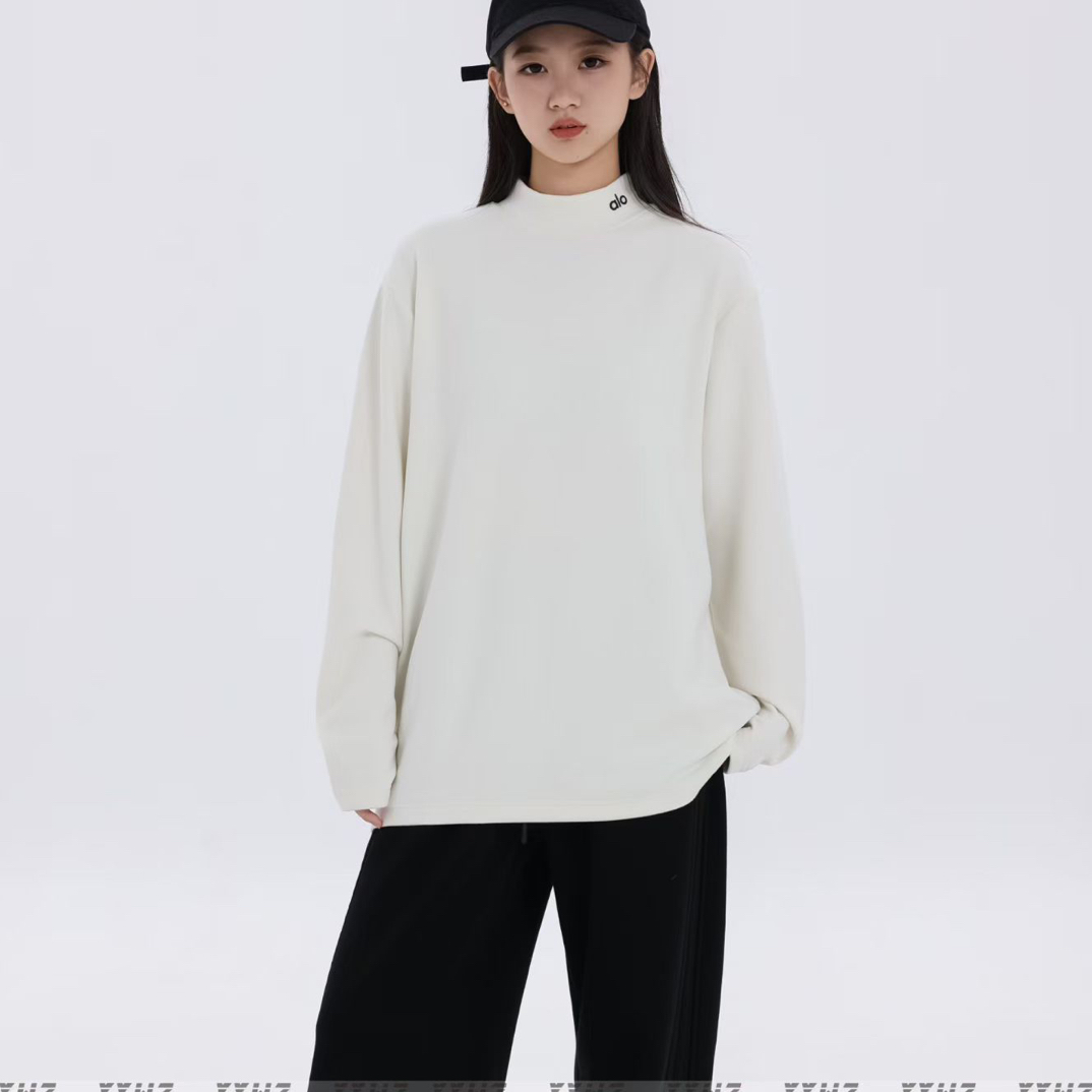 青少年长袖t恤男女童初中高中学生半高领打底衫2025新款内搭上衣