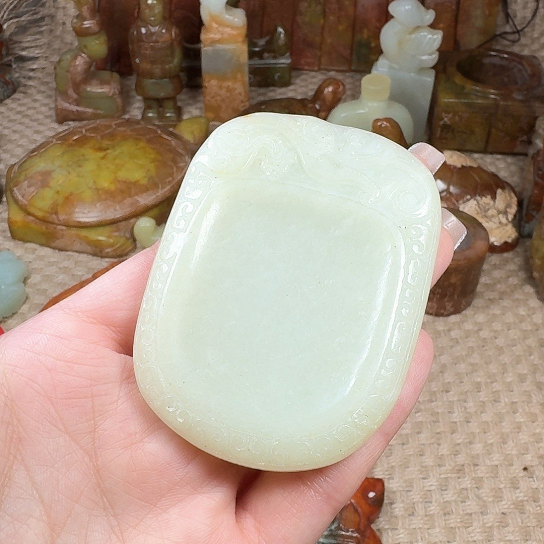 白玉菩提吊坠挂件