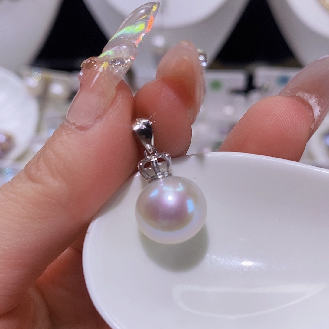 淡水珍珠颈饰银S925镶嵌