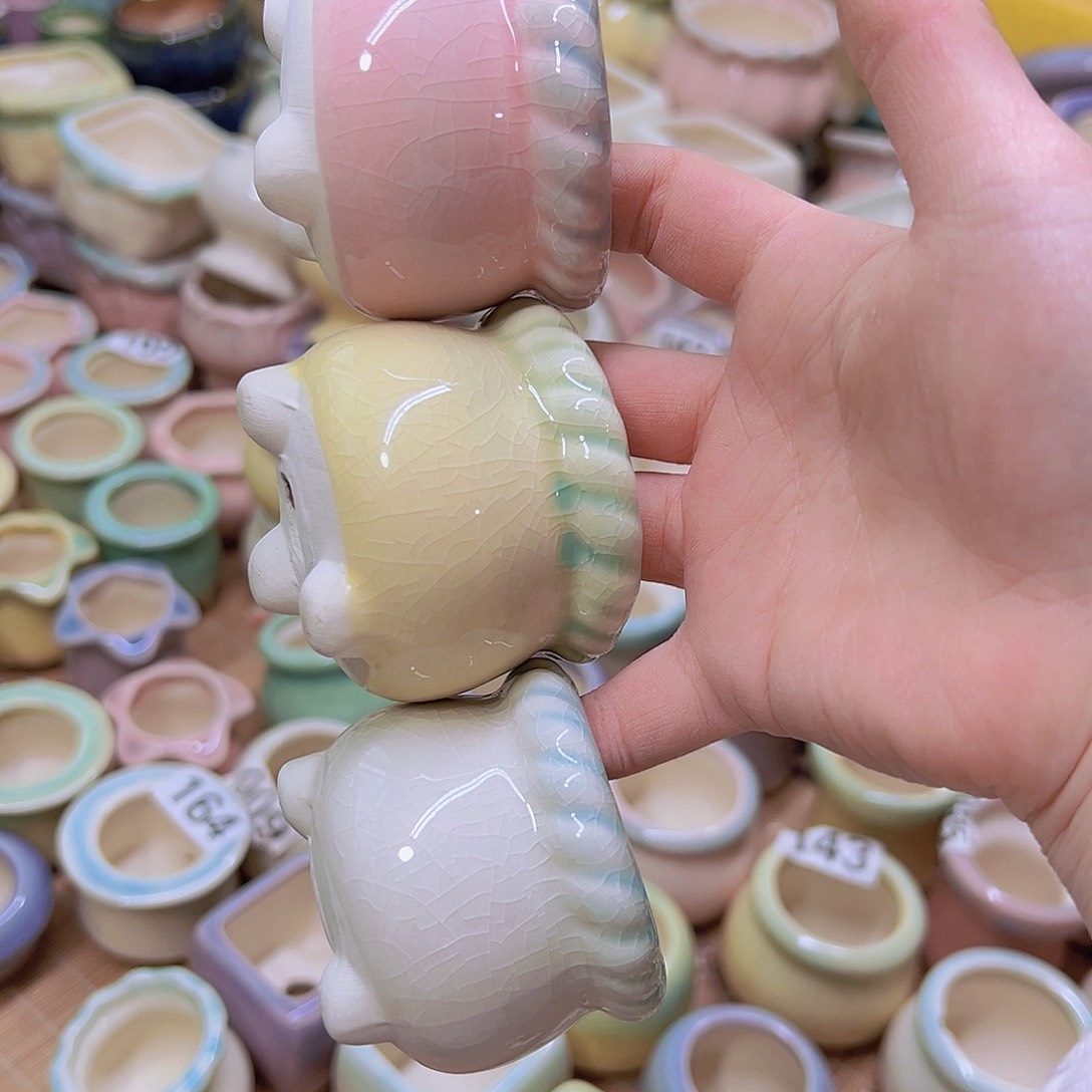 红陶陶瓷花盆当场满12包邮