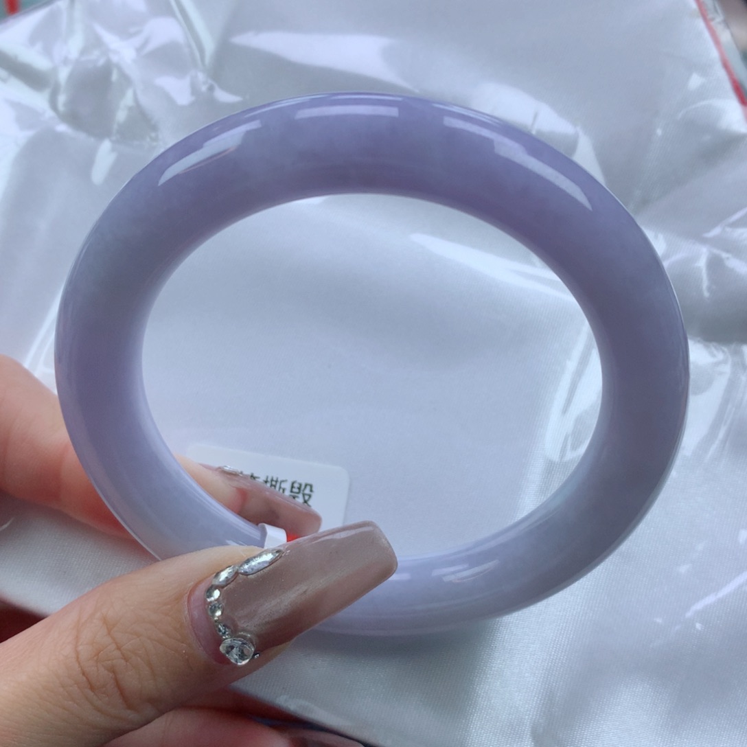 翡翠手镯未镶嵌57.4圆条