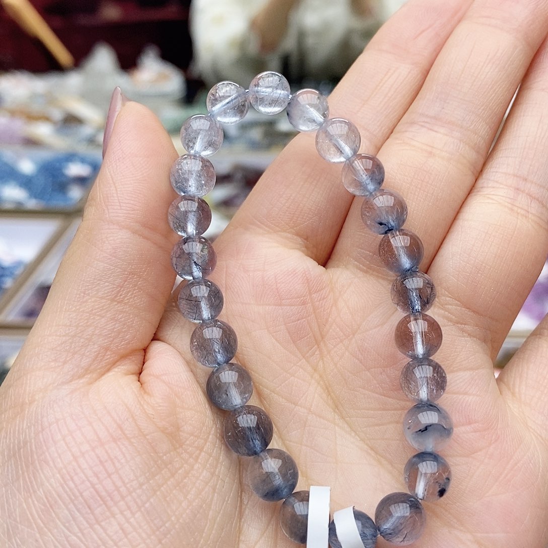 水晶手链未镶嵌A817 蓝线石