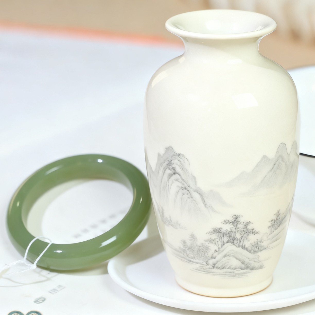 湖水绿手镯！精美时尚正宽版型手镯！