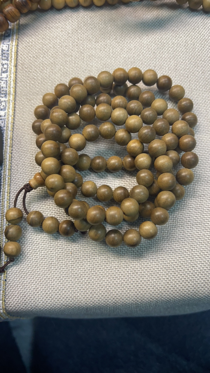 0.8老山檀黑肉横纹手串药香念珠老山檀