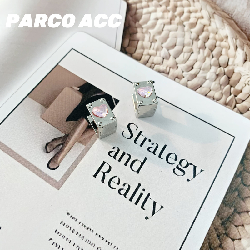 铜合金耳饰 Y612  情书爱心耳钉