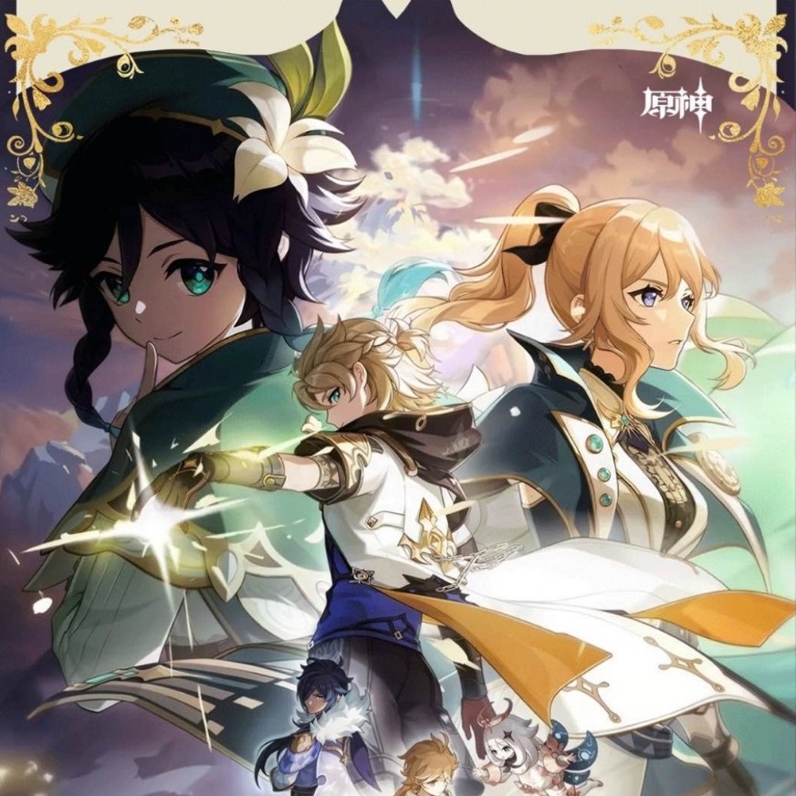 小熊工坊×原神二创邮票第一弹