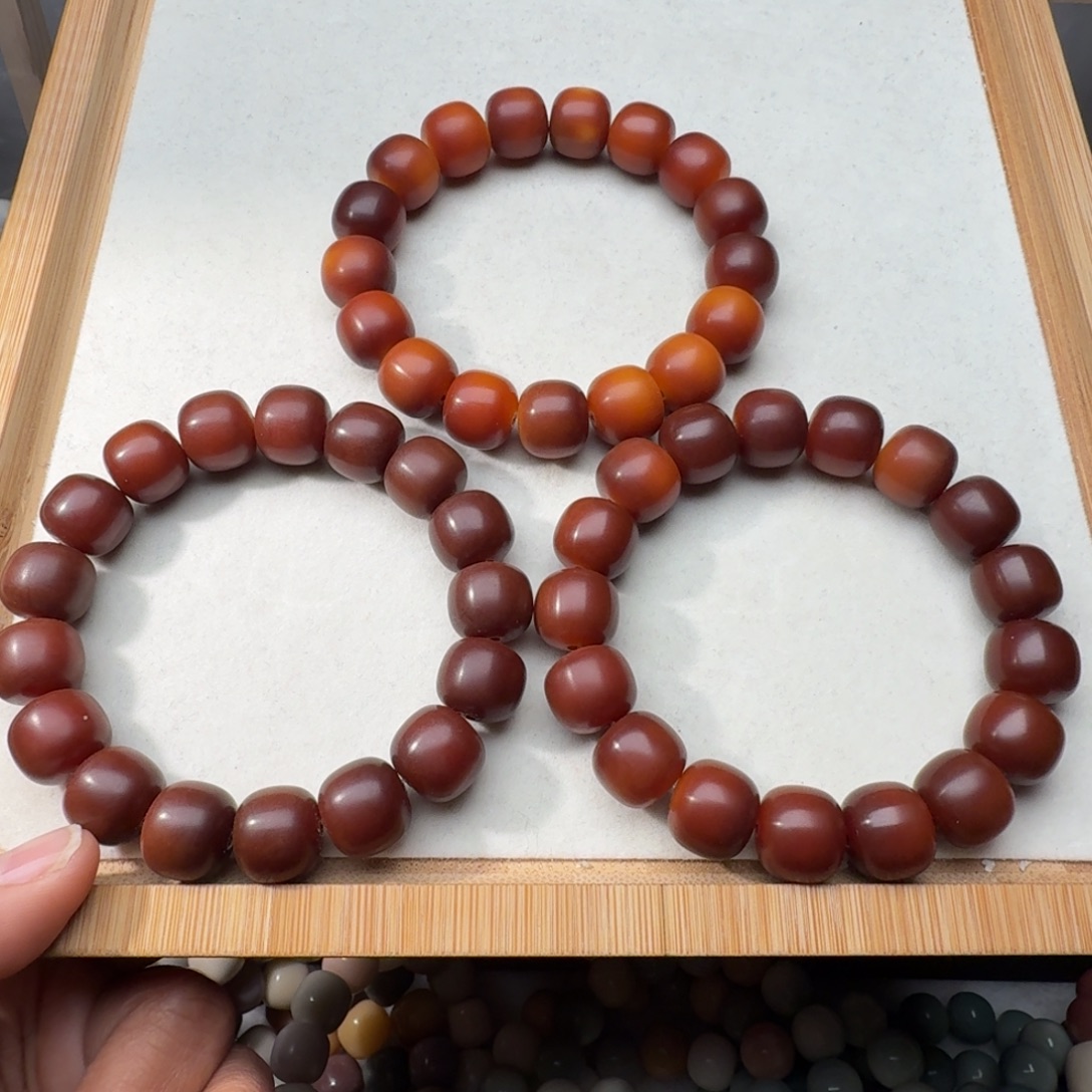 手串菩提根/象牙果卡14干磨相思